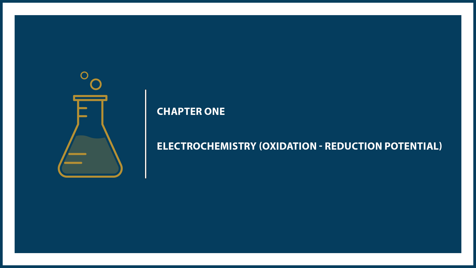 Chapter 2: Oxidation - Reduction Potential
